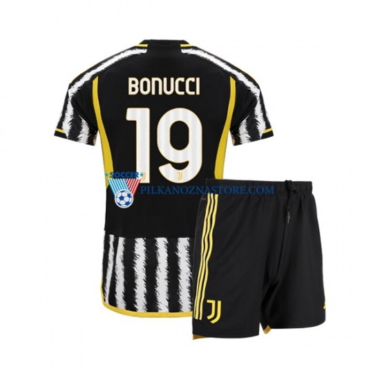 Juventus dla Dzieci Leonardo Bonucci 19 Koszulka Domowy 2023-2024 Krótkie Rękawy