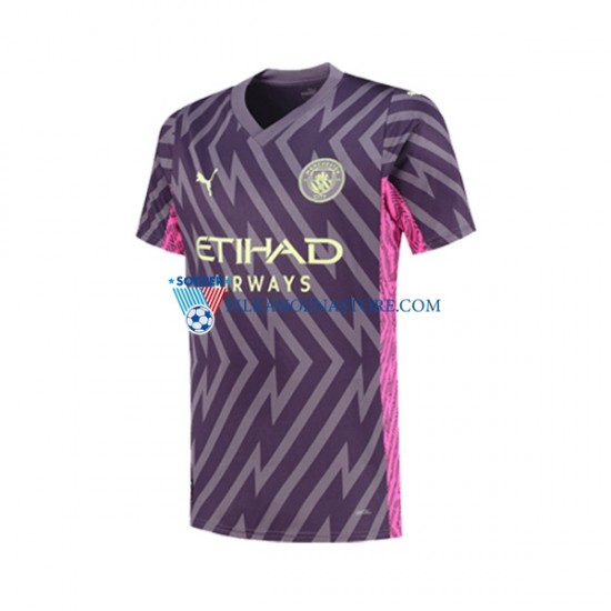 Strój Bramkarski Manchester City Koszulka Męska Wyjazdowy 2023-2024 Krótkie Rękawy