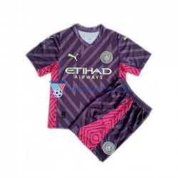 Strój Bramkarski Manchester City dla Dzieci Koszulka Wyjazdowy 2023-2024 Krótkie Rękawy