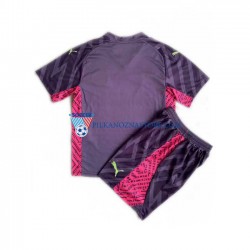 Strój Bramkarski Manchester City dla Dzieci Koszulka Wyjazdowy 2023-2024 Krótkie Rękawy