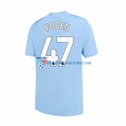 Manchester City Phil Foden 47 Koszulka Męska Domowy 2023-2024 Krótkie Rękawy