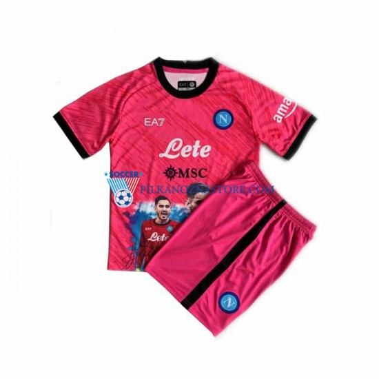 Strój Bramkarski Napoli dla Dzieci Face Game Alex Meret 1 Koszulka Domowy 2022-2023 Krótkie Rękawy