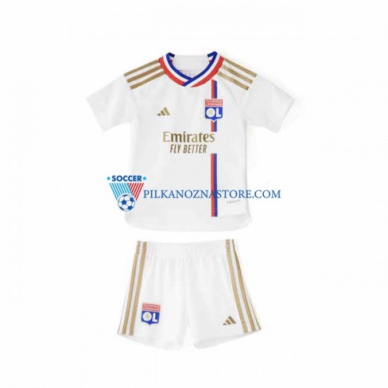 Olympique Lyon dla Dzieci Koszulka Domowy 2023-2024 Krótkie Rękawy