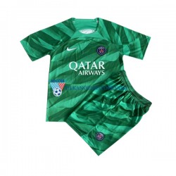 Strój Bramkarski Paris Saint-Germain dla Dzieci Koszulka Domowy 2023-2024 Krótkie Rękawy