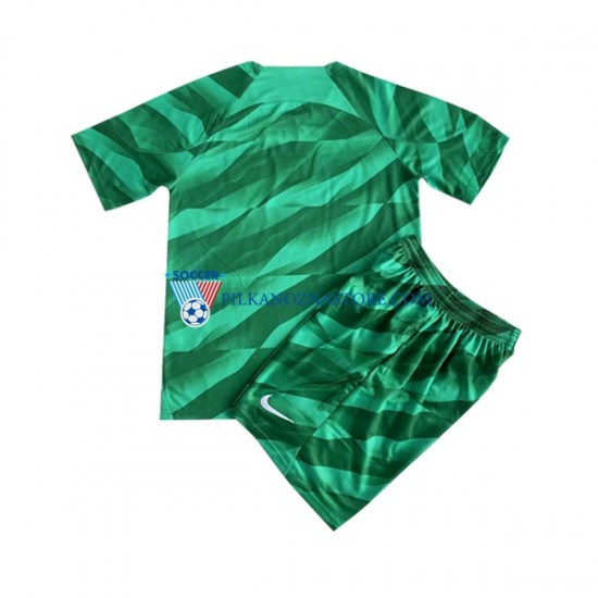 Strój Bramkarski Paris Saint-Germain dla Dzieci Koszulka Domowy 2023-2024 Krótkie Rękawy