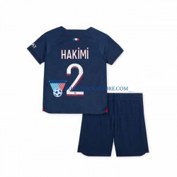 Paris Saint-Germain dla Dzieci Hakimi 2 Koszulka Domowy 2023-2024 Krótkie Rękawy