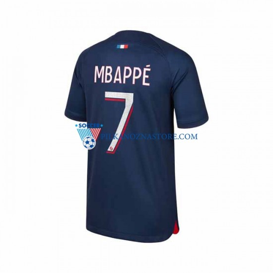 Paris Saint-Germain Mbappé 7 Koszulka Męska Domowy 2023-2024 Krótkie Rękawy