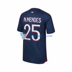 Paris Saint-Germain N.Mendes 25 Koszulka Męska Domowy 2023-2024 Krótkie Rękawy