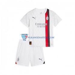 AC Milan dla Dzieci Koszulka Wyjazdowy 2023-2024 Krótkie Rękawy