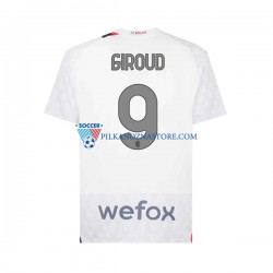 AC Milan Olivier Giroud 9 Koszulka Męska Wyjazdowy 2023-2024 Krótkie Rękawy