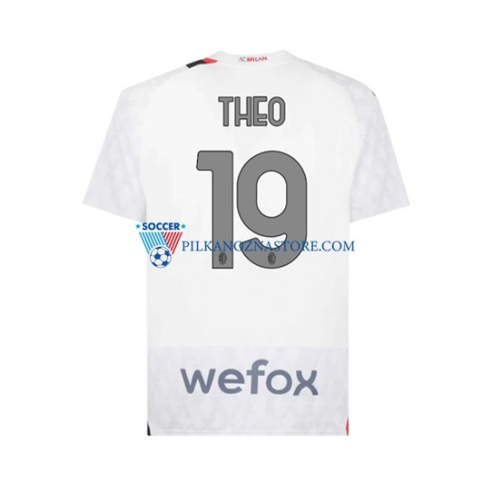 AC Milan Theo 19 Koszulka Męska Wyjazdowy 2023-2024 Krótkie Rękawy