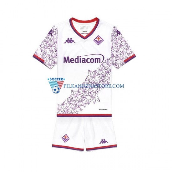 ACF Fiorentina dla Dzieci Koszulka Wyjazdowy 2023-2024 Krótkie Rękawy