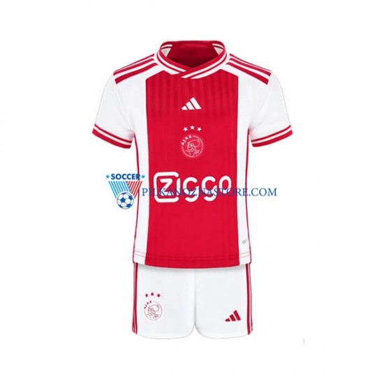 AFC Ajax dla Dzieci Koszulka Domowy 2023-2024 Krótkie Rękawy