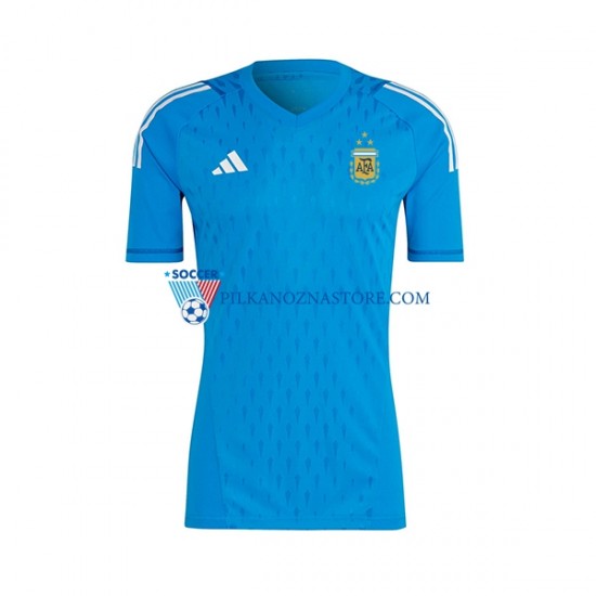 Strój Bramkarski Argentyna Koszulka Męska Trzeci 2023 Krótkie Rękawy