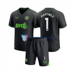 Strój Bramkarski Aston Villa dla Dzieci Emiliano Martinez 1 Koszulka Domowy 2023-2024 Krótkie Rękawy
