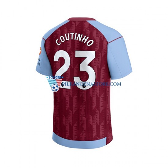 Aston Villa Philippe Coutinho 23 Koszulka Męska Domowy 2023-2024 Krótkie Rękawy