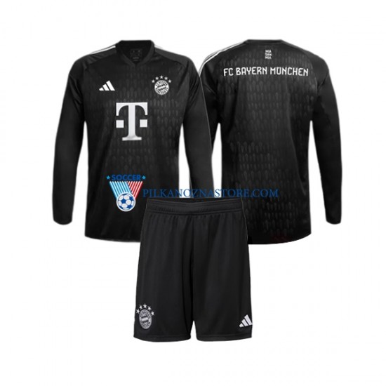 Strój Bramkarski Bayern Monachium dla Dzieci Koszulka Domowy 2023-2024 Długie Rękawy