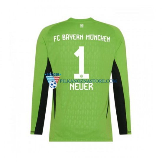 Strój Bramkarski Bayern Monachium Manuel Neuer 1 Koszulka Męska Wyjazdowy 2023-2024 Długie Rękawy