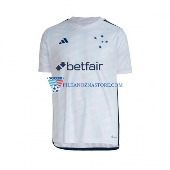 Cruzeiro Koszulka Męska Wyjazdowy 2023 Krótkie Rękawy