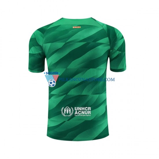 Strój Bramkarski FC Barcelona Koszulka Męska Domowy 2023-2024 Krótkie Rękawy