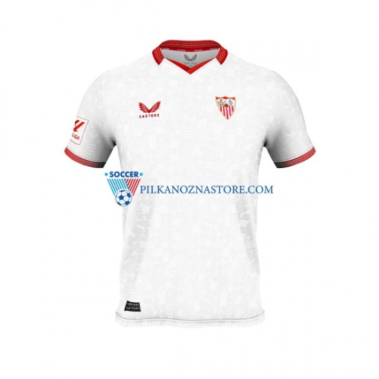 Sevilla FC Koszulka Męska Domowy 2023-2024 Krótkie Rękawy
