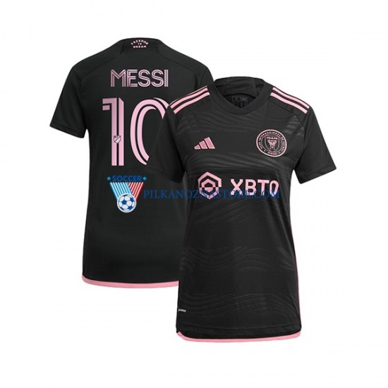 Inter Miami Lionel Messi 10 Koszulka Damska Wyjazdowy 2023 Krótkie Rękawy