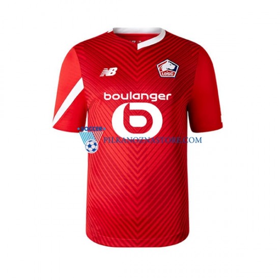 LOSC Lille Koszulka Męska Domowy 2023-2024 Krótkie Rękawy