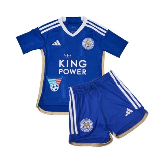 Leicester City dla Dzieci Koszulka Domowy 2023-2024 Krótkie Rękawy