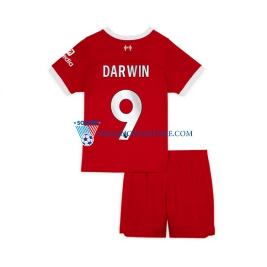 Liverpool dla Dzieci Darwin Nunez 9 Koszulka Domowy 2023-2024 Krótkie Rękawy