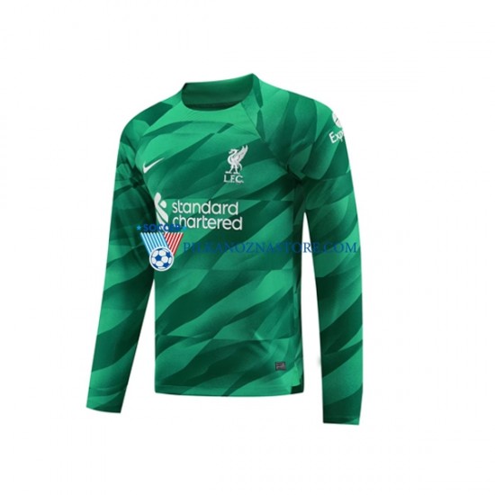 Strój Bramkarski Liverpool Koszulka Męska Domowy 2023-2024 Długie Rękawy