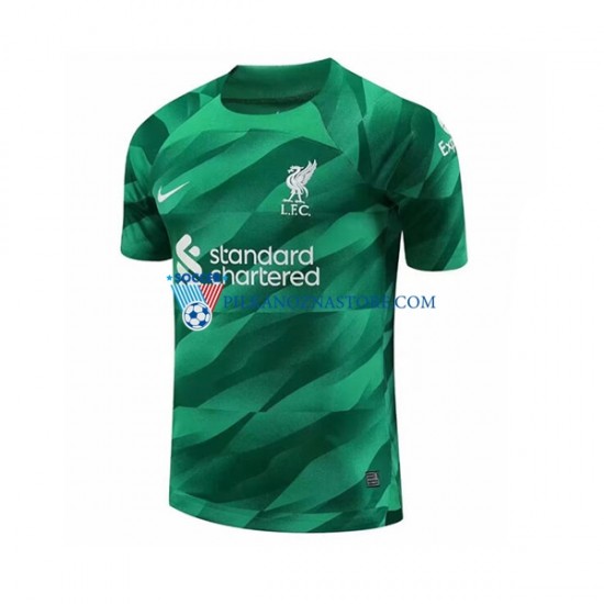 Strój Bramkarski Liverpool Koszulka Męska Domowy 2023-2024 Krótkie Rękawy