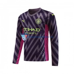 Strój Bramkarski Manchester City Koszulka Męska Wyjazdowy 2023-2024 Długie Rękawy