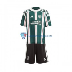 Manchester United dla Dzieci Koszulka Wyjazdowy 2023-2024 Krótkie Rękawy