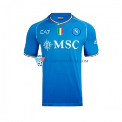 Napoli Khvicha Kvaratskhelia 77 Koszulka Męska Domowy 2023-2024 Krótkie Rękawy