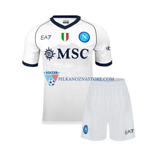Napoli dla Dzieci Koszulka Wyjazdowy 2023-2024 Krótkie Rękawy