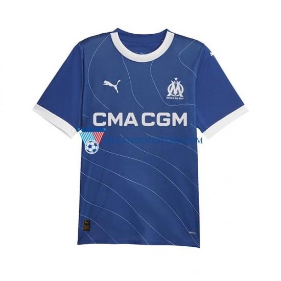 Olympique Marsylia Koszulka Męska Wyjazdowy 2023-2024 Krótkie Rękawy