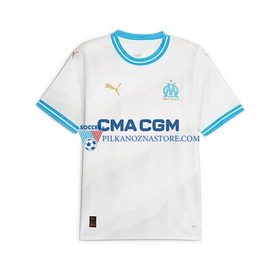 Olympique Marsylia Koszulka Męska Domowy 2023-2024 Krótkie Rękawy