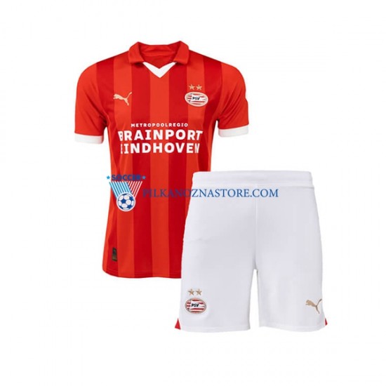 PSV Eindhoven dla Dzieci Koszulka Domowy 2023-2024 Krótkie Rękawy