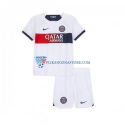 Paris Saint-Germain dla Dzieci Koszulka Wyjazdowy 2023-2024 Krótkie Rękawy