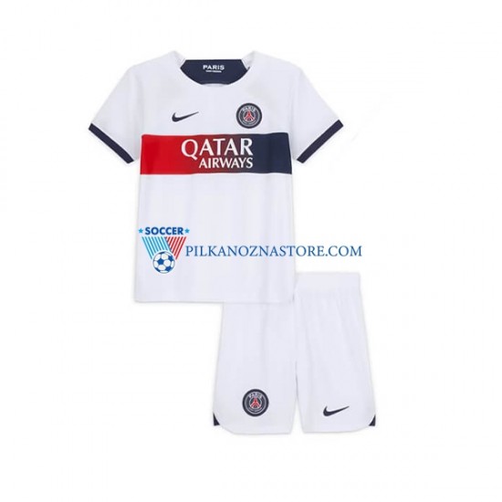 Paris Saint-Germain dla Dzieci Koszulka Wyjazdowy 2023-2024 Krótkie Rękawy