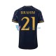Real Madryt Brahim Diaz 21 Koszulka Męska Wyjazdowy 2023-2024 Krótkie Rękawy