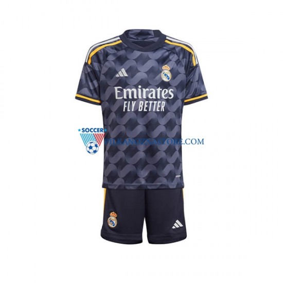 Real Madryt dla Dzieci Koszulka Wyjazdowy 2023-2024 Krótkie Rękawy