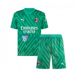 Strój Bramkarski AC Milan dla Dzieci Koszulka Domowy 2023-2024 Krótkie Rękawy