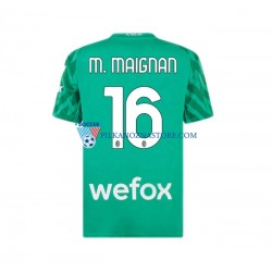 Strój Bramkarski AC Milan Mike Maignan 16 Koszulka Męska Domowy 2023-2024 Krótkie Rękawy