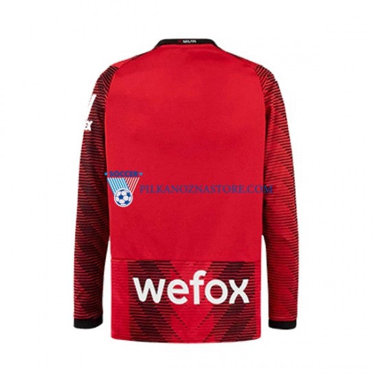 AC Milan Koszulka Męska Domowy 2023-2024 Długie Rękawy