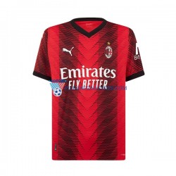 AC Milan dla Dzieci Rafael Leao 17 Koszulka Domowy 2023-2024 Krótkie Rękawy