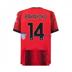 AC Milan Tiemoue Bakayoko 14 Koszulka Męska Domowy 2023-2024 Krótkie Rękawy