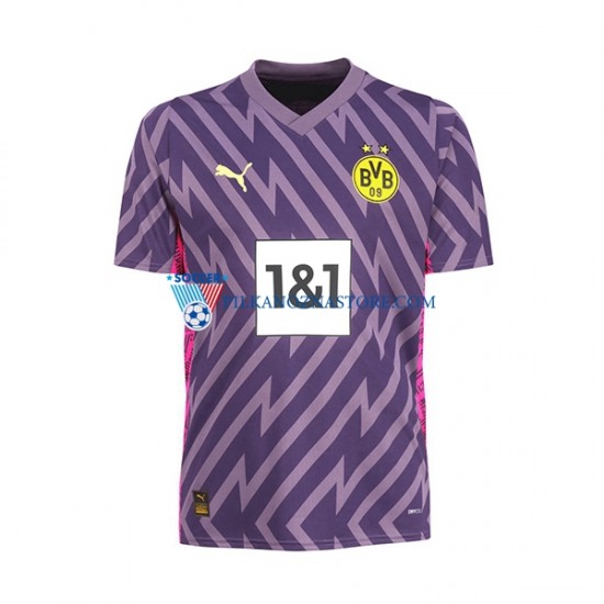 Strój Bramkarski Borussia Dortmund Koszulka Męska Domowy 2023-2024 Krótkie Rękawy