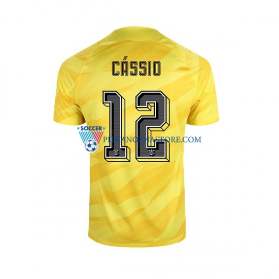 Strój Bramkarski Corinthians Cassio 12 Koszulka Męska Wyjazdowy 2023-2024 Krótkie Rękawy