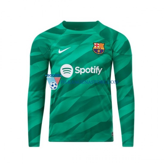 Strój Bramkarski FC Barcelona Koszulka Męska Domowy 2023-2024 Długie Rękawy